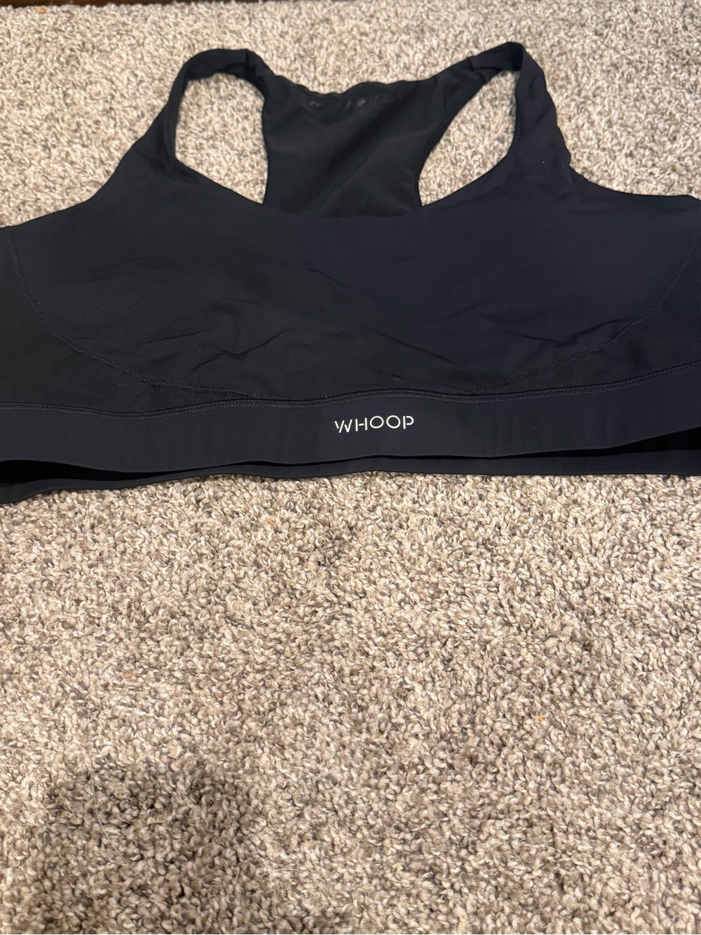 Whoop black sport bra size XL razor back